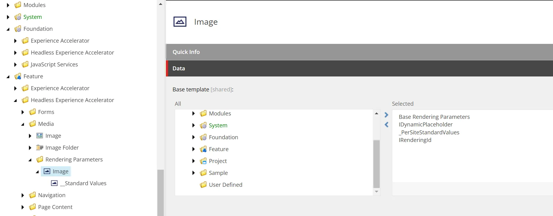 Parameters Template