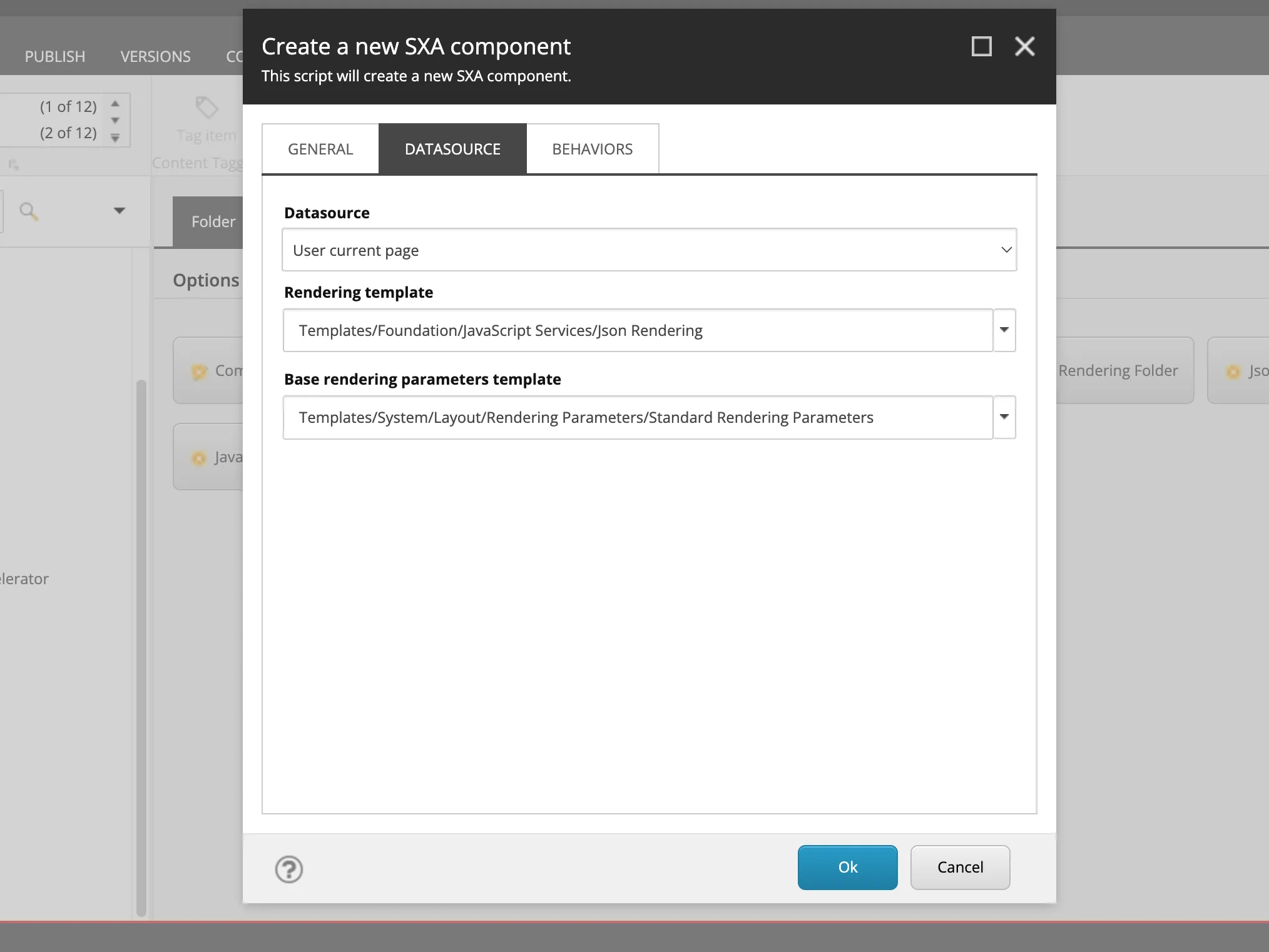 Component Datasource