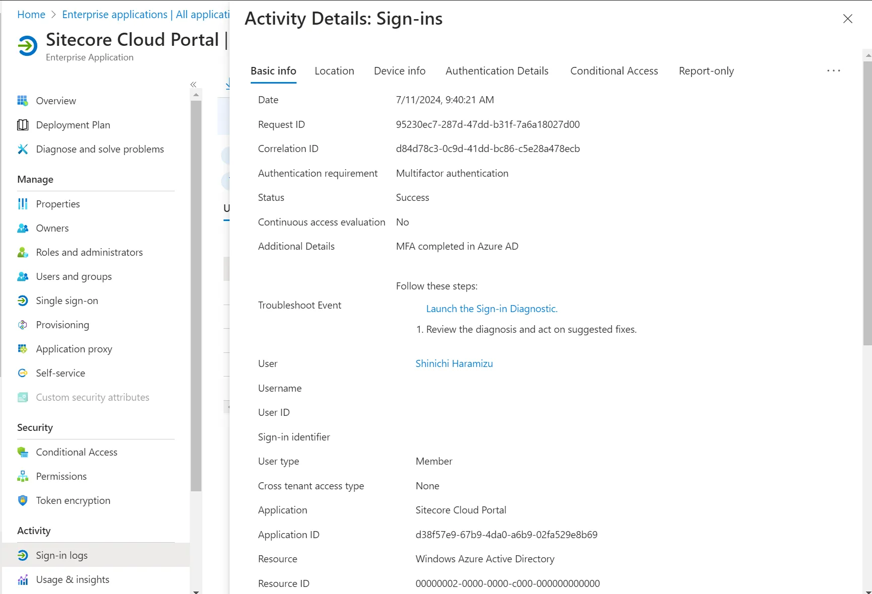 Sign-in Log