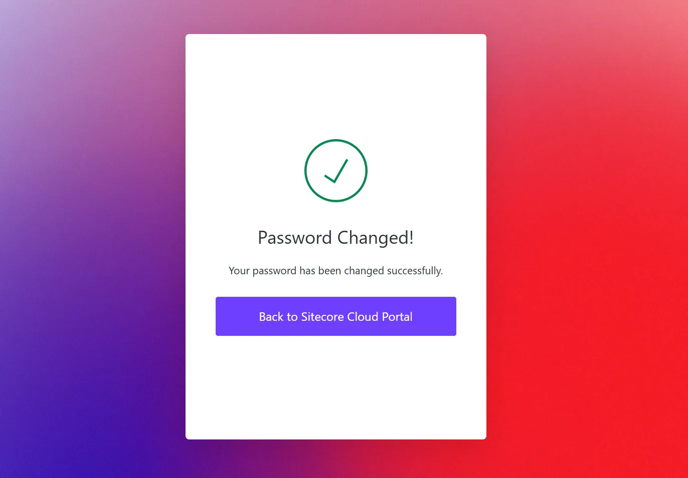 Password Changed