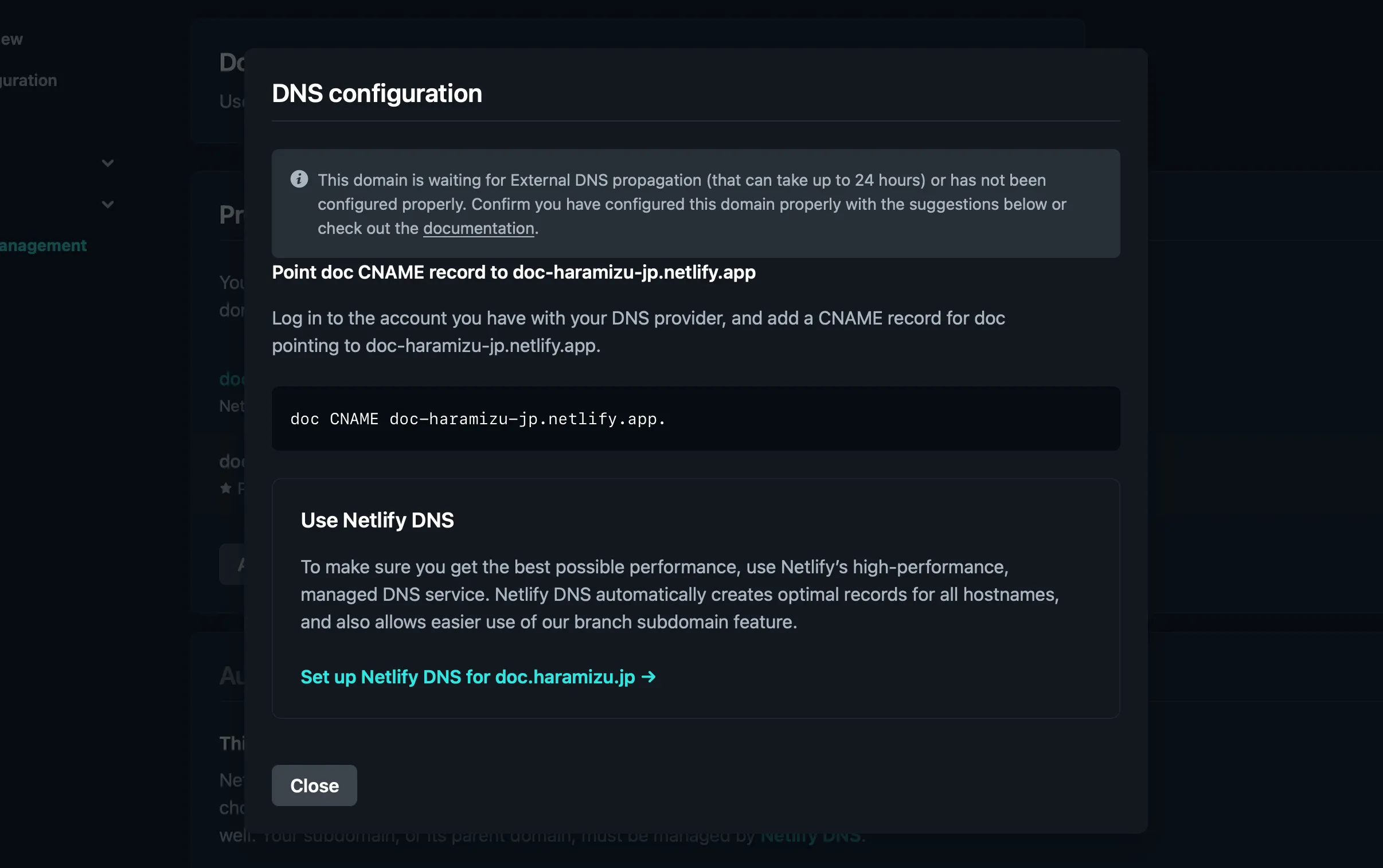 Awaiting External DNS