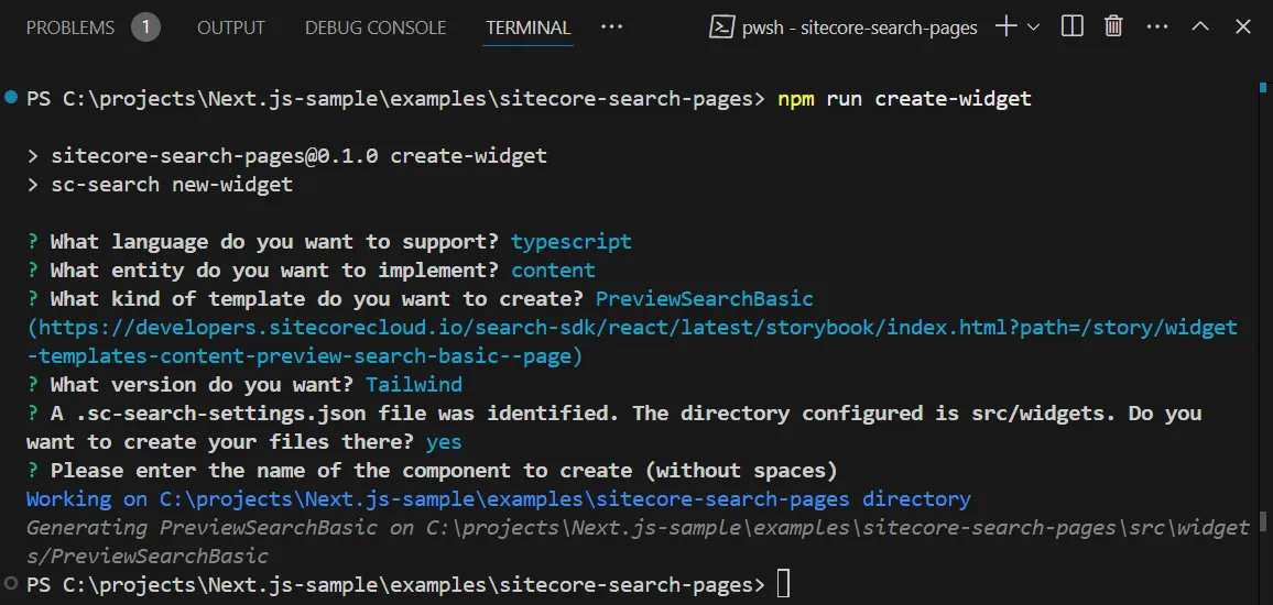 npm run create-widget