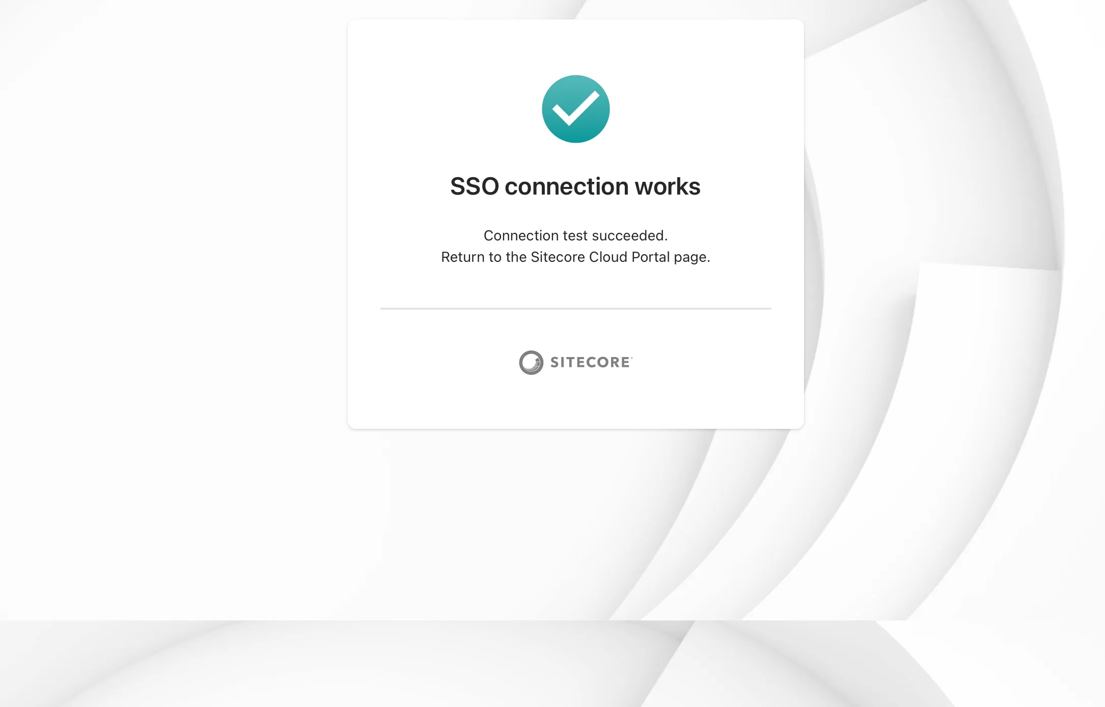 SSO Connection works